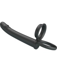 PRETTY LOVE - DILLION DOUBLE PÉNÉTRATION DOUBLE ANNEAU PÉNAL NOIR