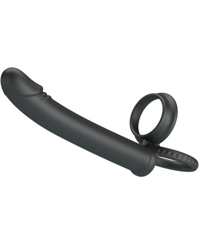 PRETTY LOVE - DILLION DOUBLE PÉNÉTRATION DOUBLE ANNEAU PÉNAL NOIR