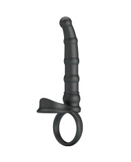 PRETTY LOVE - ANNEAU PÉNIS VIBRANT TATUM AVEC PLUG 10 VIBRATIONS NOIR