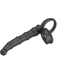 PRETTY LOVE - ANNEAU PÉNIS VIBRANT TATUM AVEC PLUG 10 VIBRATIONS NOIR