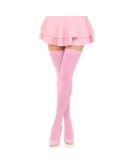 LEG AVENUE - CUISSES HAUTES EN NYLON ROSE LEG AVENUE - CUISSES HAUTES EN NYLON ROSE