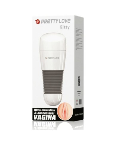 PRETTY LOVE - MASTURBATEUR VAGIN BLANC KITTY
