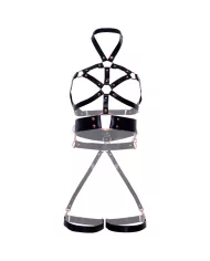 LEG AVENUE - HARNAIS DE CORPS EN CUIR VÉGÉTALIEN NOIR S LEG AVENUE - HARNAIS DE CORPS EN CUIR VÉGÉTALIEN NOIR S