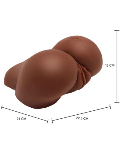 ACT - MASTURBATEUR RÉALISTE BIG ASS AVEC VIBRATEUR MARRON
