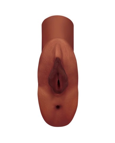 PDX PLUS - MASTURBATEUR VAGIN ET ANUS DOUBLE STROKER PERFECT PUSSY BRUN