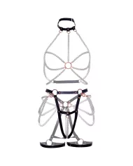 LEG AVENUE - SOUTIEN-GORGE HARNAIS & JARRETIÈRE PERLE S