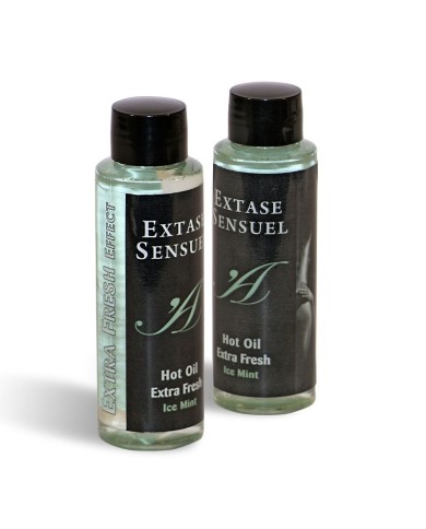 EXTASE SENSUAL - HUILE DE MASSAGE A EFFET GLACE EXTRA FRAÎCHE 100 ML