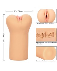CALEXOTICS - BOUNDLESS VULVA STROKER - PEAU CLAIRE