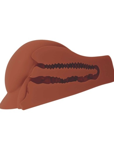 PDX PLUS - MASTURBATEUR MARRON DOUBLE ENTRÉE PERFECT ASS XL