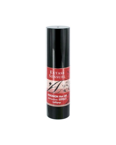 EXTASE SENSUAL - HUILE DE MASSAGE EFFET CHAUFFANT AUX PHÉROMONES SUCETTES 30 ML