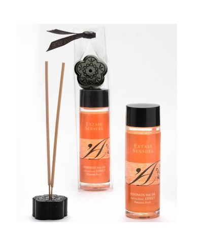 EXTASE SENSUAL - HUILE DE MASSAGE EFFET THERMIQUE AUX PHÉROMONES DE FRUITS DE LA PASSION 100 ML