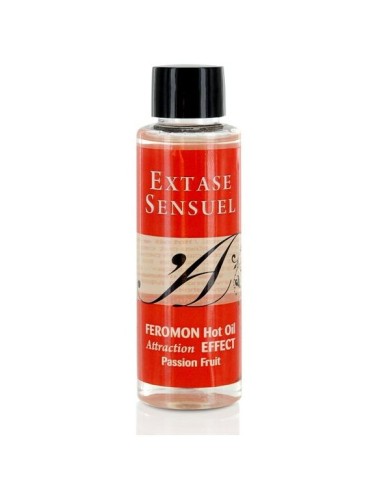 EXTASE SENSUAL - HUILE DE MASSAGE EFFET THERMIQUE AUX PHÉROMONES DE FRUITS DE LA PASSION 100 ML