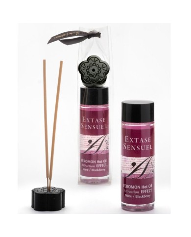 EXTASE SENSUAL - HUILE DE MASSAGE EFFET CHAUFFANT AUX PHÉROMONES DE MÛRE 100 ML