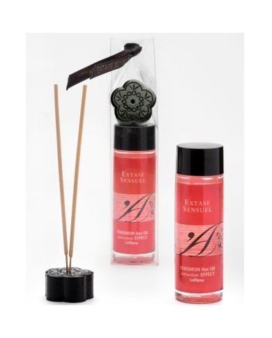 EXTASE SENSUAL - HUILE DE MASSAGE EFFET THERMIQUE AUX PHÉROMONES PIRULET 100 ML