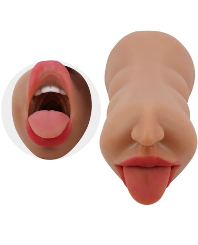 CRAZY BULL - SARAH DOUBLE MASTURBATEUR BOUCHE & VAGIN CHAIR