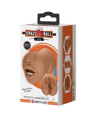 CRAZY BULL - ZOEY DOUBLE MASTURBATEUR BOUCHE ET VAGIN CHAIR