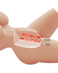 CRAZY BULL - TORSE FÉMININ RÉALISTE LILY VAGIN ET ANAL 4 KG