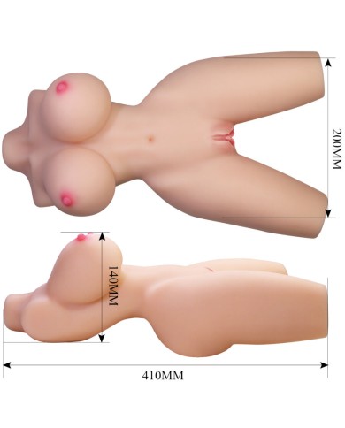 CRAZY BULL - TORSE FÉMININ RÉALISTE LILY VAGIN ET ANAL 4 KG