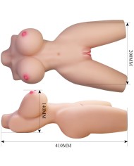CRAZY BULL - TORSE FÉMININ RÉALISTE LILY VAGIN ET ANAL 4 KG
