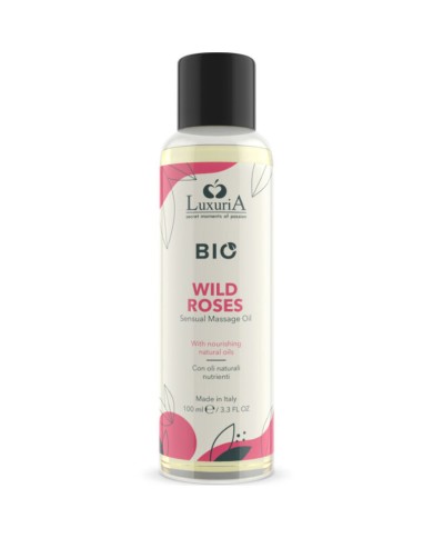 INTIMATELINE LUXURIA - HUILE DE MASSAGE BIO ROSES SAUVAGES 100 ML