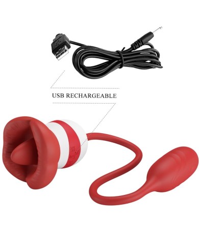 PRETTY LOVE - MASTURBATEUR BOUCHE ROUGE ALIYAH