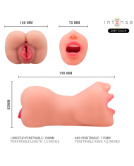 INTENSE DEEP TOUCH - MASTURBATEUR À DOUBLE BOUCHE ET VAGIN RILEY
