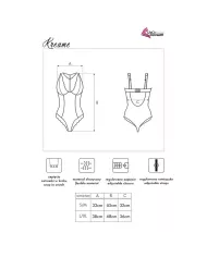 LIVCO CORSETTI FASHION - KREAME LC 90546 CORPS NOIR L/XL