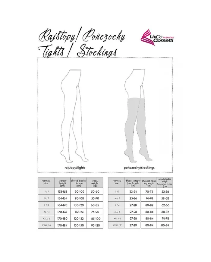 LIVCO CORSETTI FASHION - BAS MIRANEIT LC XG021 NOIR TAILLE UNIQUE