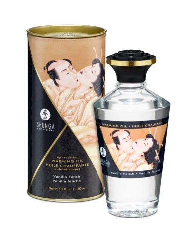 SHUNGA - HUILE DE MASSAGE EFFET CHALEUR SAVEUR VANILLE FÉTICHE 100 ML