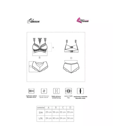LIVCO CORSETTI FASHION - PALMENOM LC 90614 SOUTIEN-GORGE + CULOTTE NOIR LIVCO CORSETTI FASHION - PALMENOM LC 90614 SOUTIEN-GORGE + CULOTTE NOIR