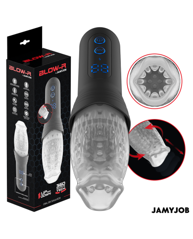 JAMYJOB - MASTURBATEUR BLOW-R AVEC MOUVEMENT DE POUSSÉE ET DE ROTATION