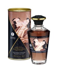 SHUNGA - HUILE DE MASSAGE À EFFET CHALEUR SAVEUR INTENSE DE CHOCOLAT 100 ML