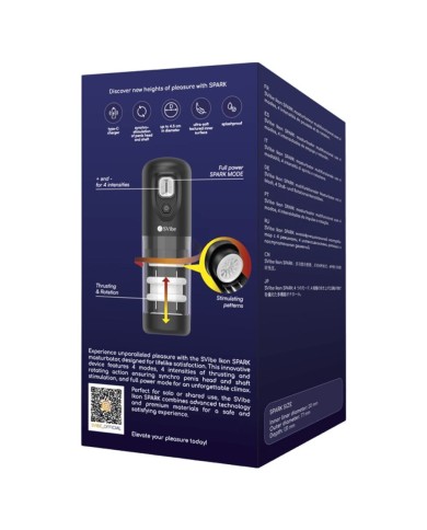 SNAIL VIBE - MASTURBATEUR IKON SPARK À POUSSÉE ET ROTATION