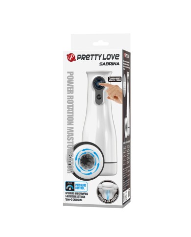 PRETTY LOVE - SABRINA MASTURBATEUR MASCULIN ROTATIF ET À BASCULE