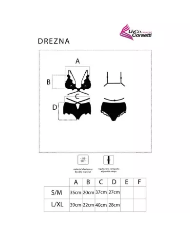 LIVCO CORSETTI FASHION - DREZNA LC 90733 SOUTIEN-GORGE + CULOTTE NOIR LIVCO CORSETTI FASHION - DREZNA LC 90733 SOUTIEN-GORGE + CULOTTE NOIR