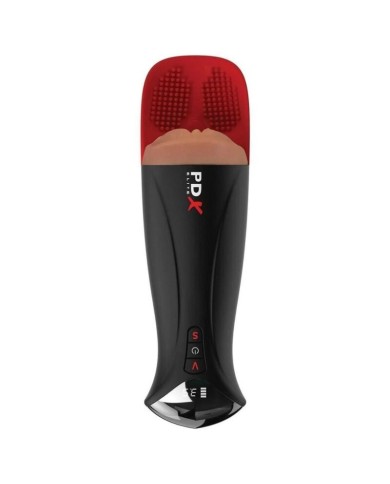PDX ELITE - FAP-O-MATIC PRO XL, masturbateur vibrant automatique, marron, 34,9 cm