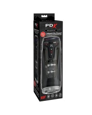 PDX ELITE - MOTO-BATOR PRO MASTURBATEUR À POUSSE AUTOMATIQUE VIBRANT ET CHAUFFANT 26,5 CM