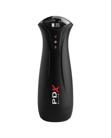 PDX ELITE - MASTURBATEUR MASCULIN TRANSPARENT FAP-GASM AVEC SUCCION INTERMITTENTE