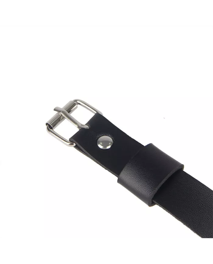 SUBBLIME - HARNAIS DE JAMBE CHAÎNE CUIR NOIR TAILLE UNIQUE