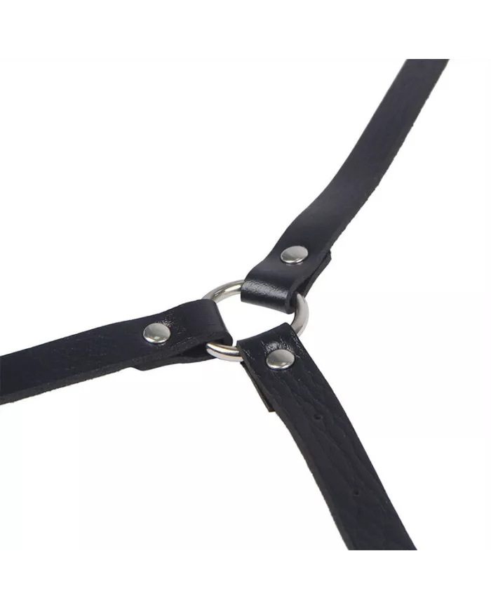 SUBBLIME - HARNAIS DE CORPS EN CUIR NOIR TAILLE UNIQUE