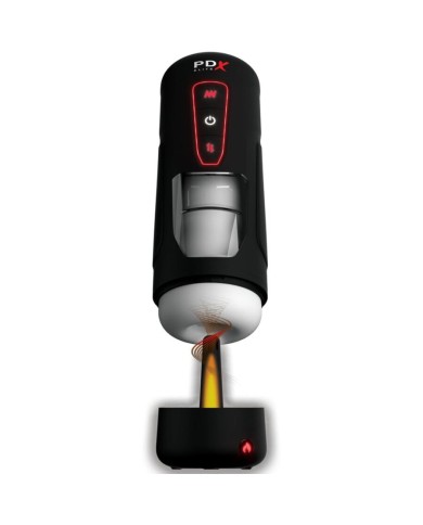 PDX ELITE - MASTURBATEUR AUTOMATIQUE MILK ME HOTTER AVEC VIBRATION À EFFET DE POUSSÉE ET DE CHALEUR