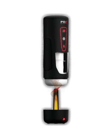 PDX ELITE - MASTURBATEUR AUTOMATIQUE MILK ME HOTTER AVEC VIBRATION À EFFET DE POUSSÉE ET DE CHALEUR