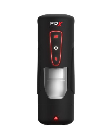 PDX ELITE - MASTURBATEUR AUTOMATIQUE MILK ME HOTTER AVEC VIBRATION À EFFET DE POUSSÉE ET DE CHALEUR