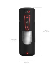 PDX ELITE - MASTURBATEUR AUTOMATIQUE MILK ME HOTTER AVEC VIBRATION À EFFET DE POUSSÉE ET DE CHALEUR