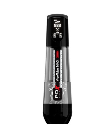 PDX ELITE - VIEWTUBE MAX VIEW MASTURBATEUR AUTOMATIQUE AVEC ASPIRATION TRANSPARENTE
