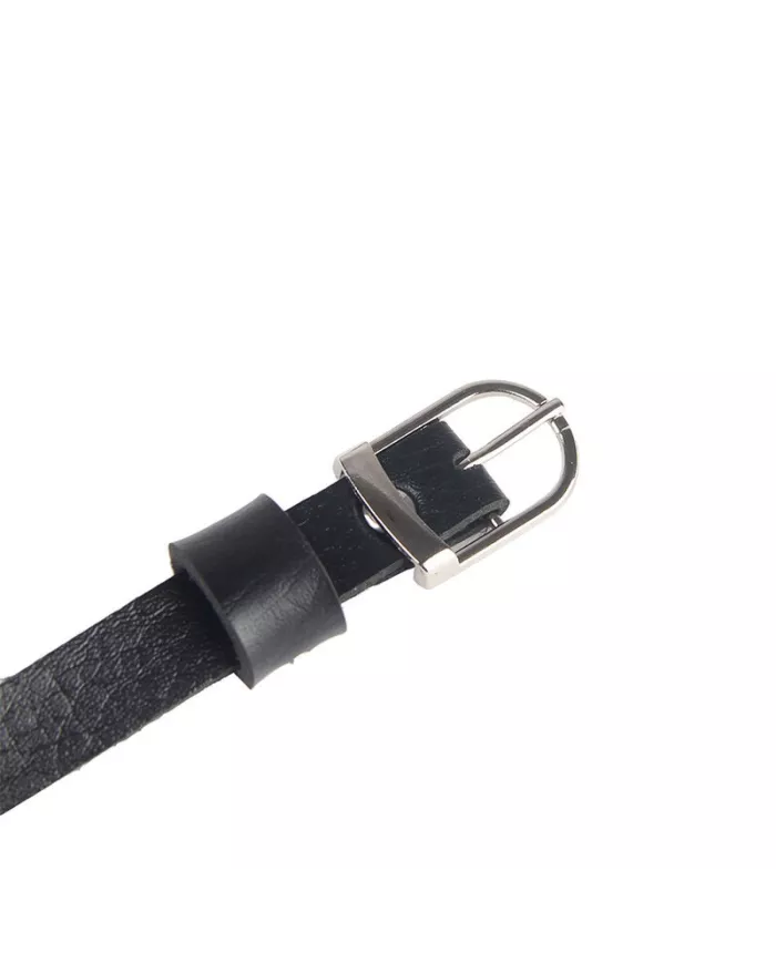 SUBBLIME - HARNAIS POITRINE CHAÎNE S EN CUIR NOIR TAILLE UNIQUE