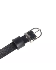 SUBBLIME - HARNAIS POITRINE CHAÎNE S EN CUIR NOIR TAILLE UNIQUE