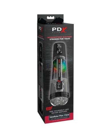 PDX ELITE - VIEWTUBE MAX VIEW MASTURBATEUR AUTOMATIQUE AVEC ASPIRATION TRANSPARENTE