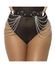 SUBBLIME - CHAÎNE CUIR CEINTURE NOIRE TAILLE UNIQUE SUBBLIME - CHAÎNE CUIR CEINTURE NOIRE TAILLE UNIQUE