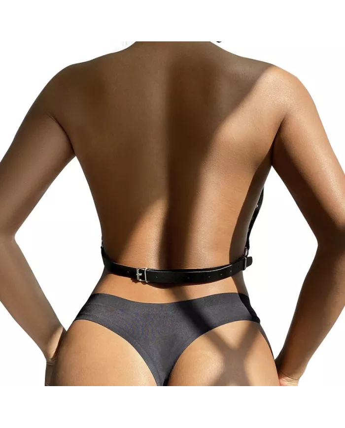 SUBBLIME - HARNAIS POITRINE AVEC GRANDES CHAÎNE S  ANNEAUX TAILLE UNIQUE SUBBLIME - HARNAIS POITRINE AVEC GRANDES CHAÎNE S  ANNEAUX TAILLE UNIQUE